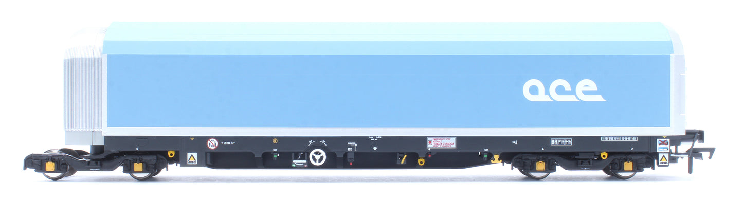 OO/4mm 5-car Arbel WIA car carrier with RfD squadron and ACE branding. Wagon 85 70 4971 000-0