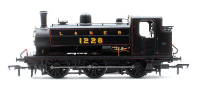 LNER J52/2 No.1228 L&NER Black with Red Lining Steam Tank Locomotive - DCC Sound
