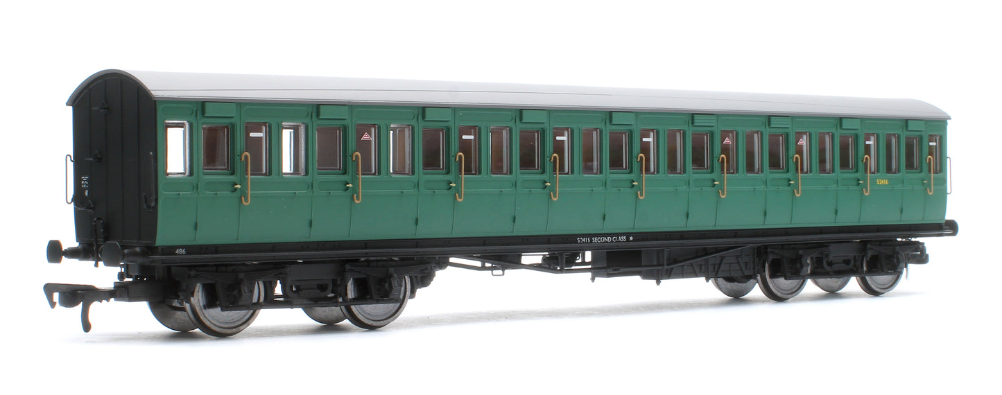 LBSCR 54ft 'Isle of Wight' 4-Coach Pack BR (SR) Green No. 486