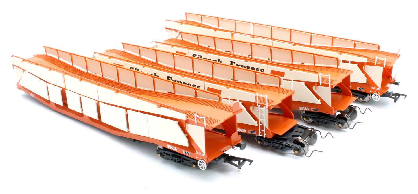 RT-OO-CAR4-414A Quad set Cartic-4 car carrier - Silcock Express livery with side screens (set A)