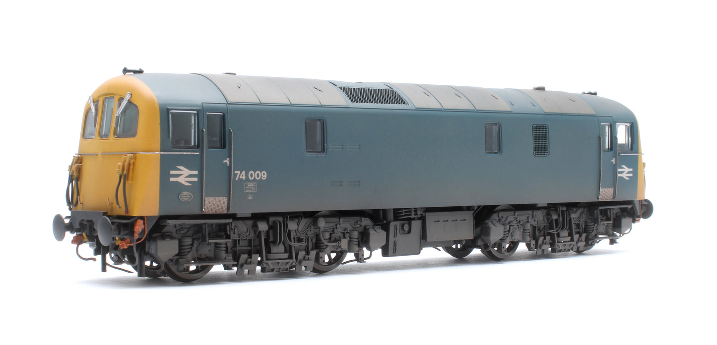 Class 74 Electro-Diesel 74009 BR Blue Electric Locomotive - Weathered