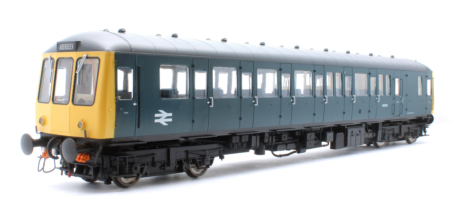 Class 122 BR Blue (Full Yellow Ends) Single Car DMU SC55011