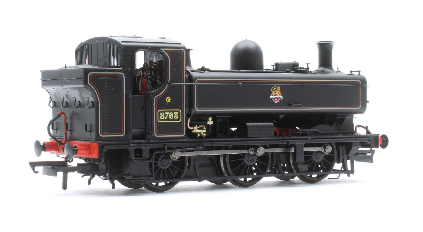8750 Class Pannier Tank - BR Early Emblem Lined Black 0-6-0 Tank Locomotive No.8763 (DCC Sound)