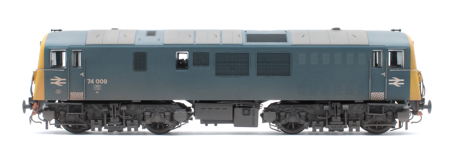 Class 74 Electro-Diesel 74009 BR Blue Electric Locomotive - Weathered