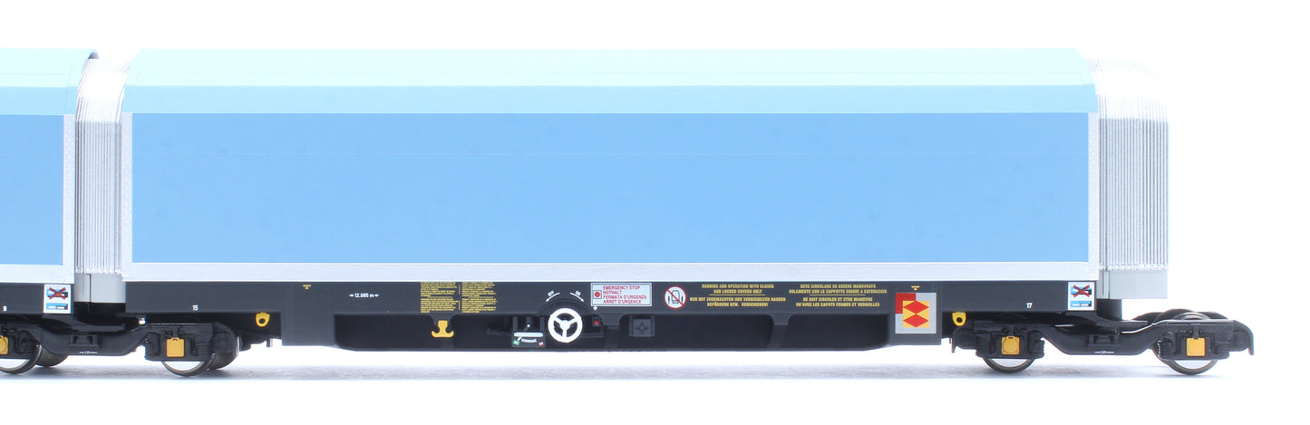 OO/4mm 5-car Arbel WIA car carrier with RfD squadron and ACE branding. Wagon 85 70 4971 000-0