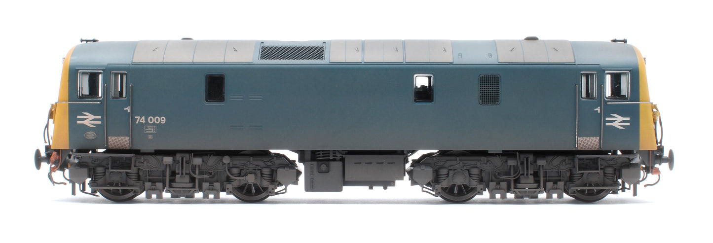Class 74 Electro-Diesel 74009 BR Blue Electric Locomotive - Weathered