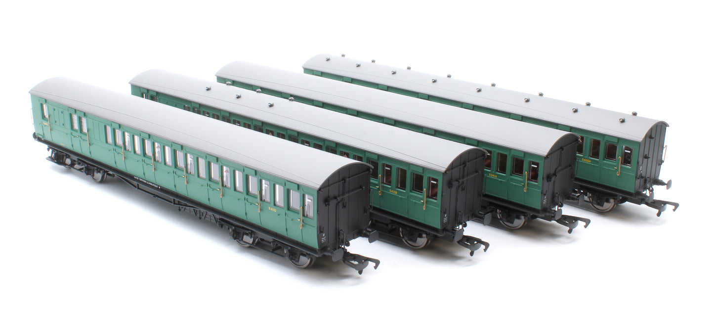 LBSCR 54ft 'Isle of Wight' 4-Coach Pack BR (SR) Green No. 486