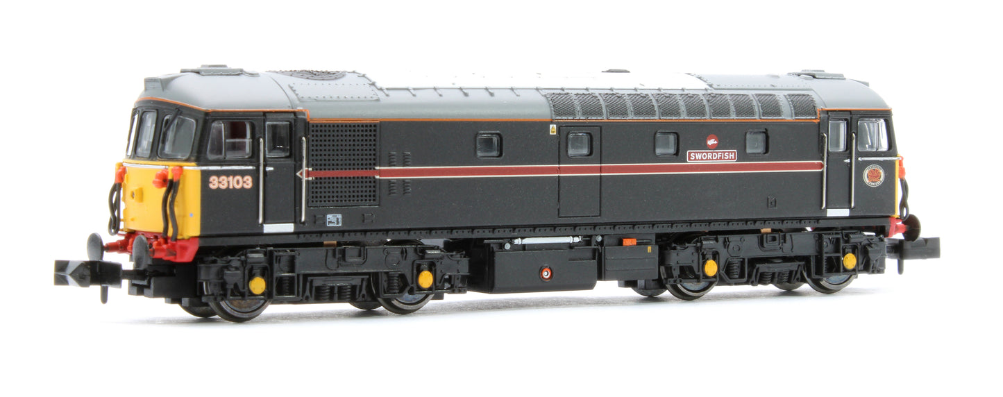 2D-001-026D Class 33/1 33103 Fragonset Swordfish Diesel Locomotive - DCC Fitted