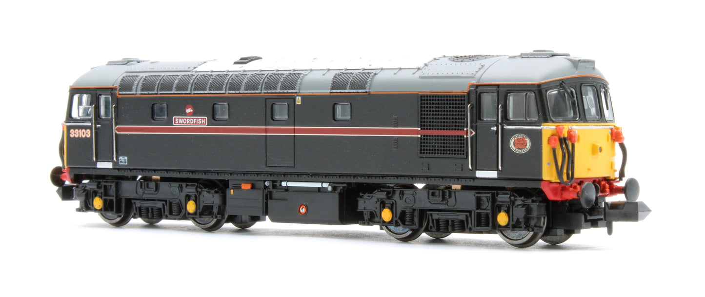 2D-001-026D Class 33/1 33103 Fragonset Swordfish Diesel Locomotive - DCC Fitted