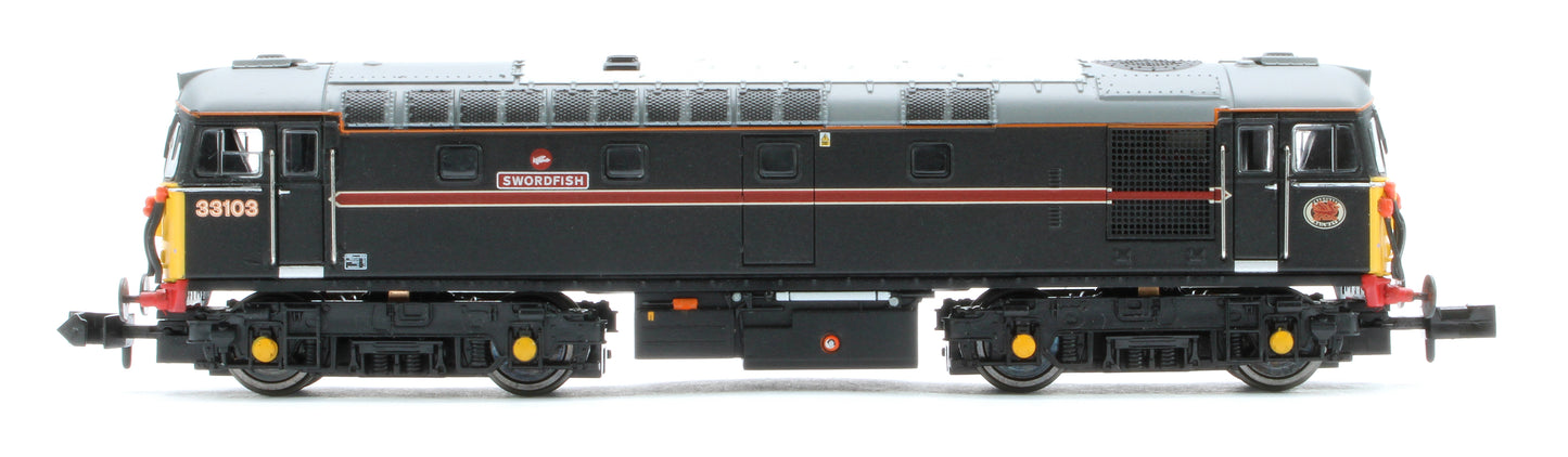 2D-001-026D Class 33/1 33103 Fragonset Swordfish Diesel Locomotive - DCC Fitted