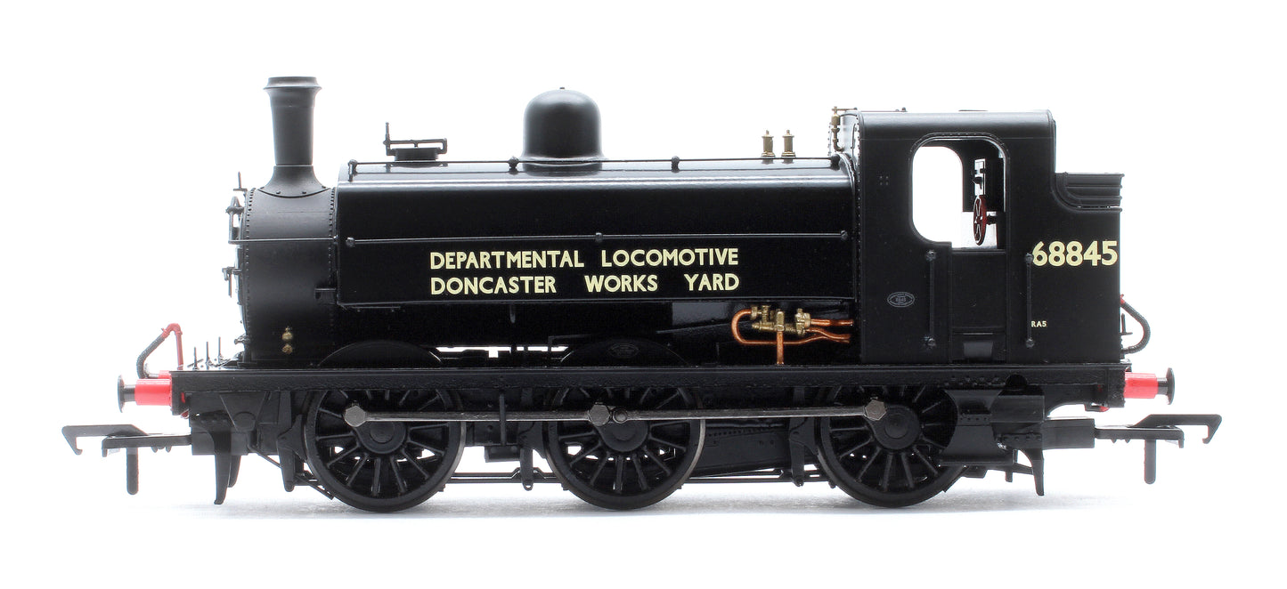 Class J52/2 Doncaster Works Yard Black 0-6-0 Steam Tank Locomotive No.68845