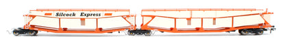 Pre-Owned RT-OO-CAR4-425A Quad set Cartic-4 car carrier - Silcock Express livery with roof + side screens (set A)