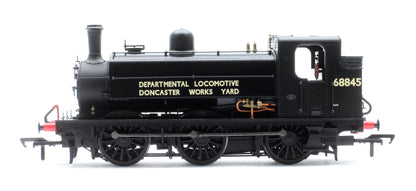 Class J52/2 Doncaster Works Yard Black 0-6-0 Steam Tank Locomotive No.68845 - DCC Sound
