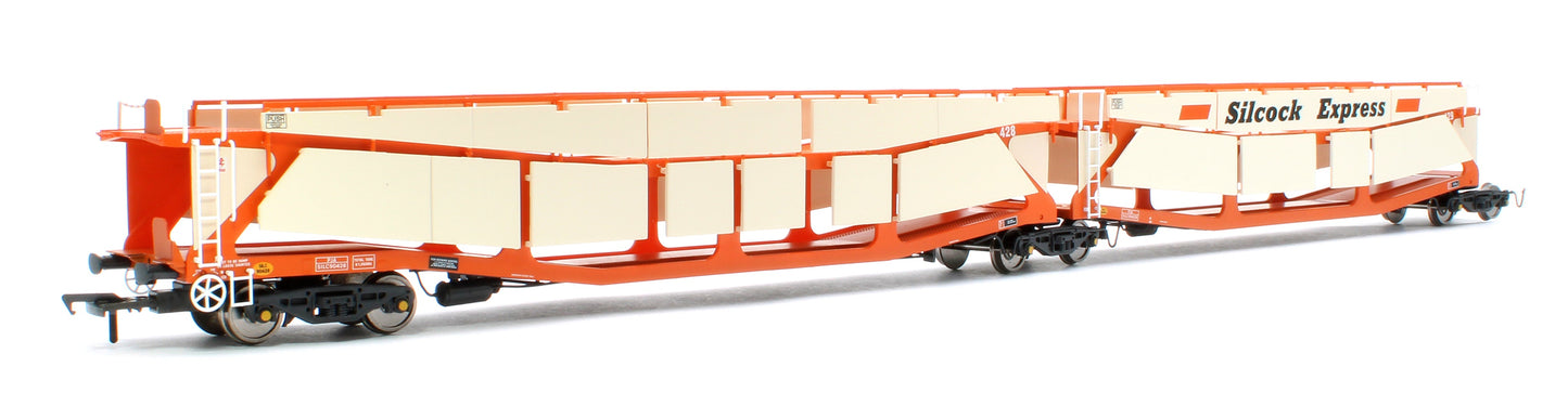 Pre-Owned RT-OO-CAR4-425A Quad set Cartic-4 car carrier - Silcock Express livery with roof + side screens (set A)