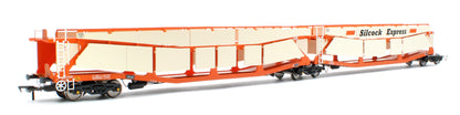 Pre-Owned RT-OO-CAR4-425A Quad set Cartic-4 car carrier - Silcock Express livery with roof + side screens (set A)