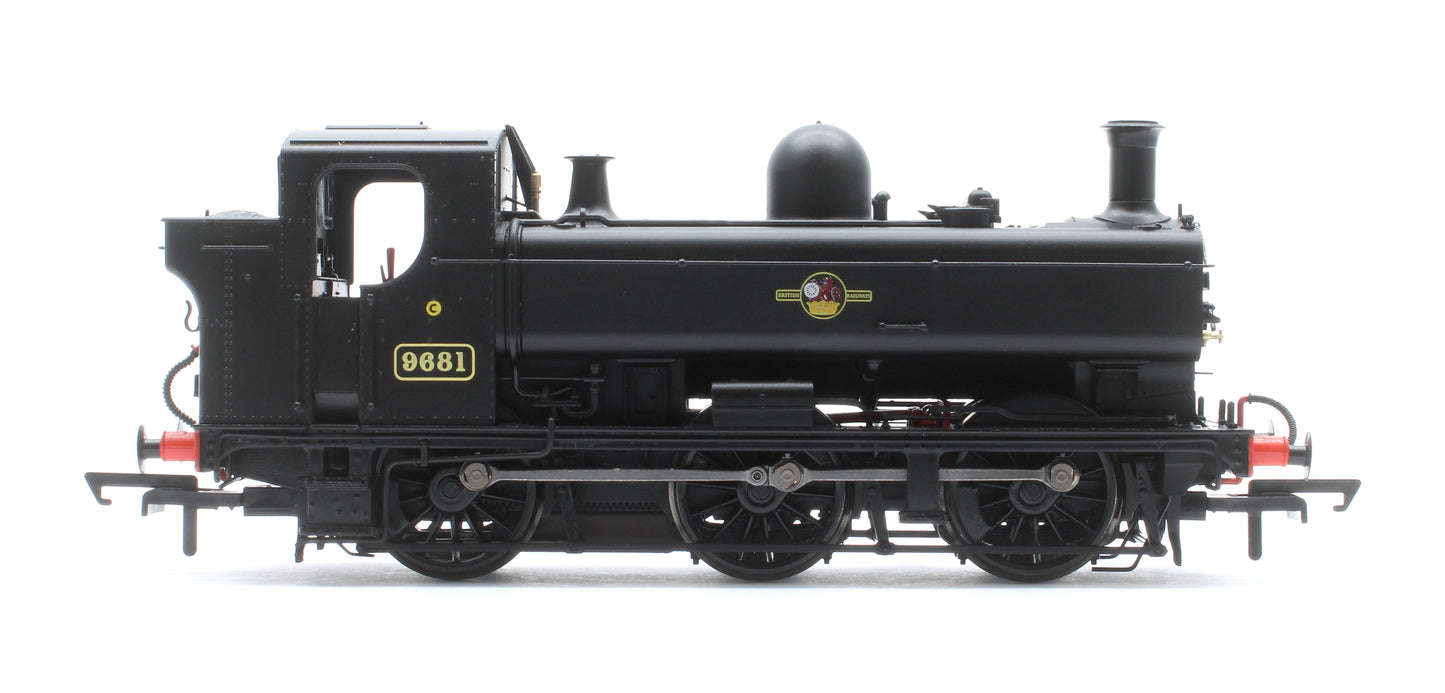 8750 Class Pannier Tank - BR Black Late Crest 0-6-0 Tank Locomotive No.9681
