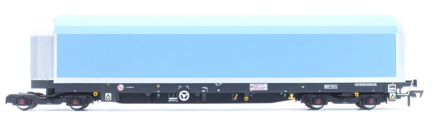 OO/4mm 5-car Arbel WIA car carrier plain blue. Wagon 85 70 4971 011-7