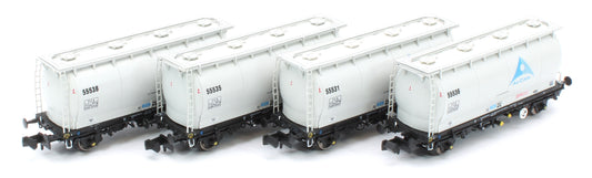 RT-PCA20-201A Pack of 4 Alcan PCA tanks (with ladders). Numbers: 55531, 55535, 55536, 55538