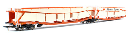 Pre-Owned RT-OO-CAR4-425A Quad set Cartic-4 car carrier - Silcock Express livery with roof + side screens (set A)