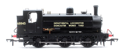 Class J52/2 Doncaster Works Yard Black 0-6-0 Steam Tank Locomotive No.68845 - DCC Sound