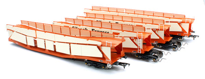 Pre-Owned RT-OO-CAR4-425A Quad set Cartic-4 car carrier - Silcock Express livery with roof + side screens (set A)