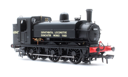Class J52/2 Doncaster Works Yard Black 0-6-0 Steam Tank Locomotive No.68845