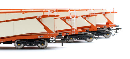 Pre-Owned RT-OO-CAR4-425A Quad set Cartic-4 car carrier - Silcock Express livery with roof + side screens (set A)