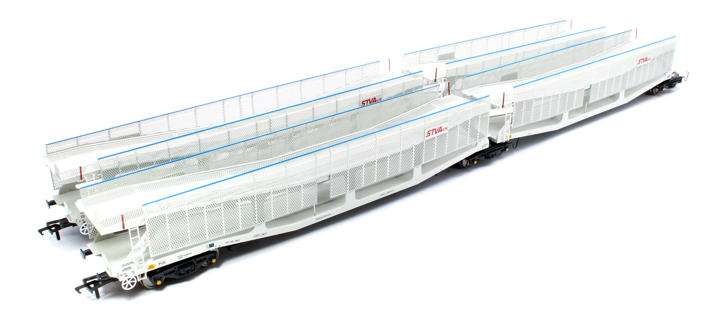 RT-OO-CAR4-437A Quad set Cartic-4 car carrier - STVA light grey with mesh screens (set A)