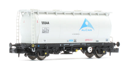 RT-PCA20-201B Pack of 4 Alcan liveried PCA tanks (with ladders). Numbers: 55541, 55544, 55547, 55550