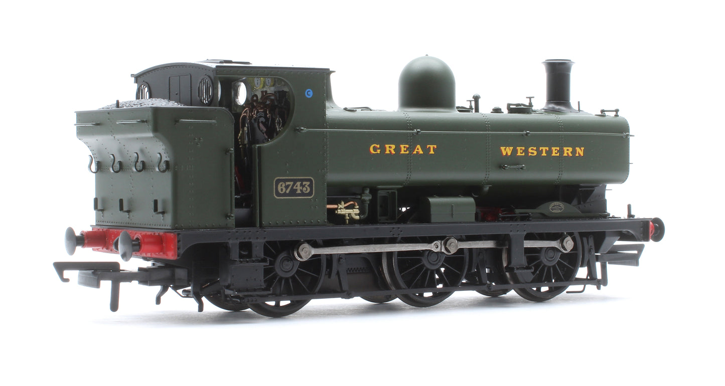 6700 Class 67xx Pannier Tank - GWR Great Western Green 0-6-0 Tank Locomotive No.6743