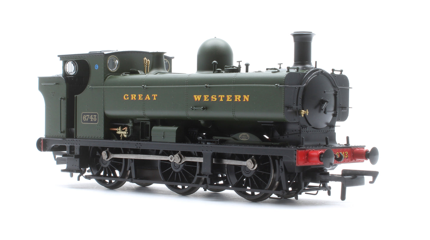 6700 Class 67xx Pannier Tank - GWR Great Western Green 0-6-0 Tank Locomotive No.6743 (DCC Sound)