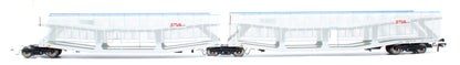 RT-OO-CAR4-437A Quad set Cartic-4 car carrier - STVA light grey with mesh screens (set A)