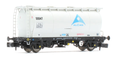 RT-PCA20-201B Pack of 4 Alcan liveried PCA tanks (with ladders). Numbers: 55541, 55544, 55547, 55550