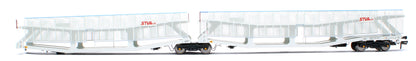 RT-OO-CAR4-437A Quad set Cartic-4 car carrier - STVA light grey with mesh screens (set A)
