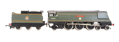 Pre-Owned W2291 BR Green Streamlined 4-6-2 'Sidmouth' 34010 Steam Locomotive