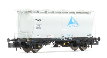RT-PCA20-201B Pack of 4 Alcan liveried PCA tanks (with ladders). Numbers: 55541, 55544, 55547, 55550