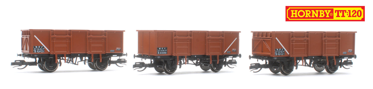 Pre-Owned TT6039 BR 21T Mineral wagon 313093, 313075 & 313127 Triple Pack