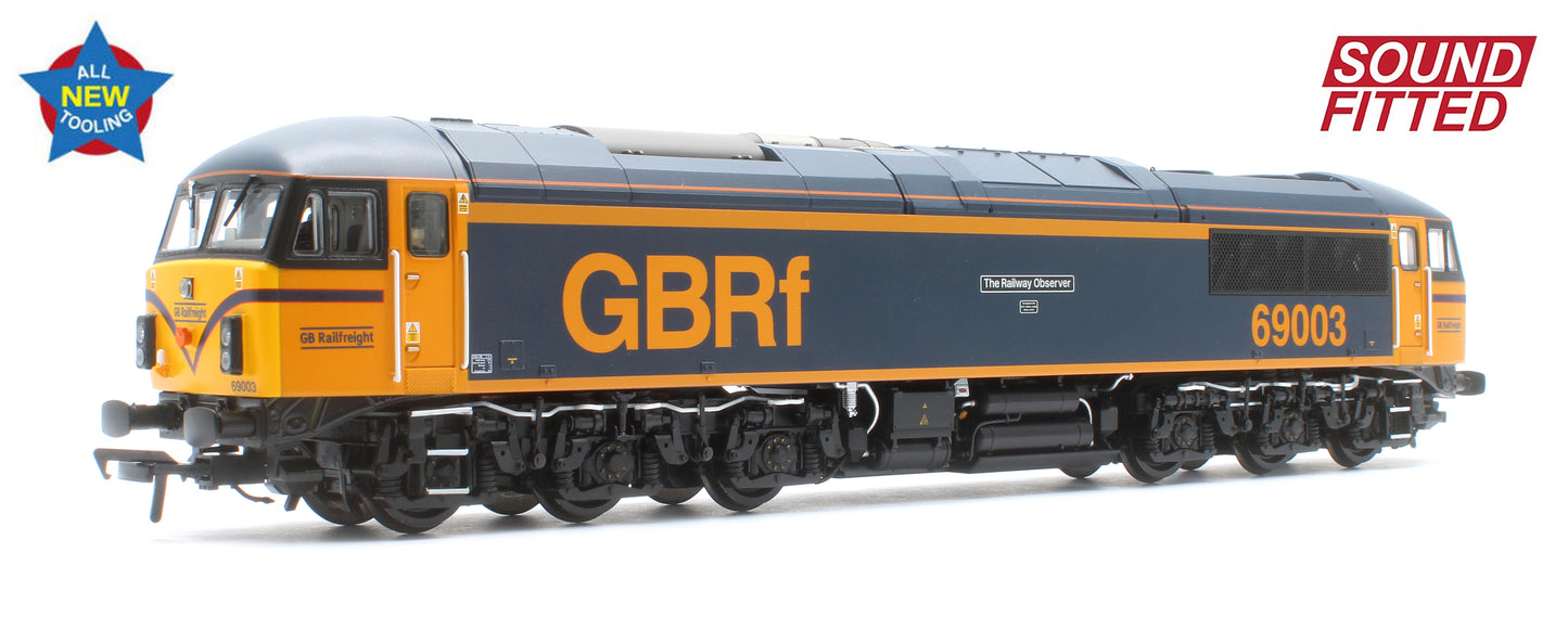 Class 69 69003 'The Railway Observer' GBRf Diesel Locomotive - DCC Sound