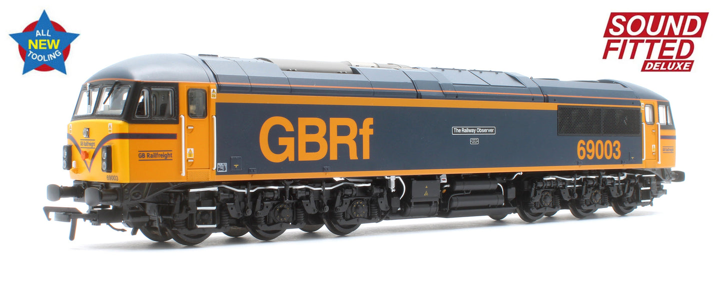 Pre-Owned 35-778SFX Class 69 69003 'The Railway Observer' GBRf Diesel Locomotive - DCC Sound Deluxe