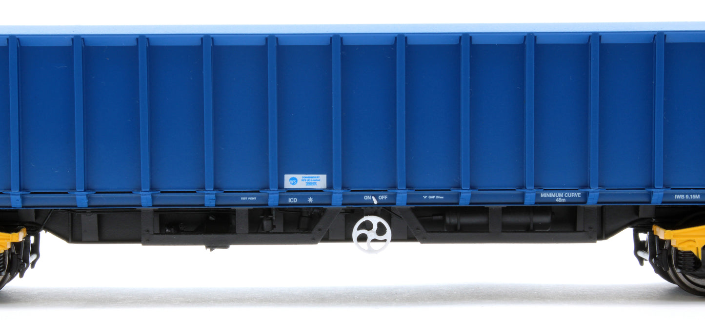 JXA01 TP(A) Set of 3 JXA Bogie Scrap Wagons TIPH Blue As Converted 1995 No.3012/3042/3051