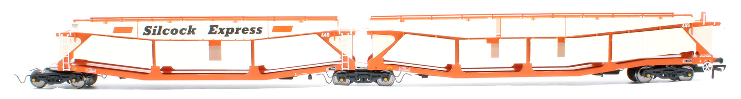 RT-OO-CAR4-425B Quad set Cartic-4 car carrier - Silcock Express livery with roof + side screens (set B)