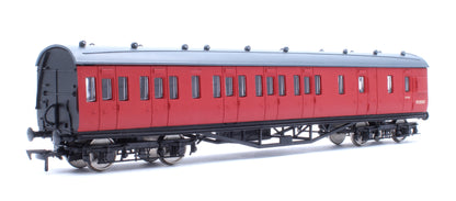 57ft Stanier Non-Corridor Brake M20547 BR Unlined Carmine