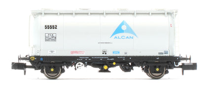 RT-PCA20-201C Pack of 4 Alcan liveried PCA tanks (with ladders). Numbers: 55552, 55556, 55557, 55561