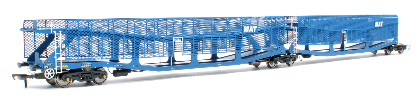 RT-OO-CAR4-436A Quad set Cartic-4 car carrier - MAT blue with mesh screens (set A)