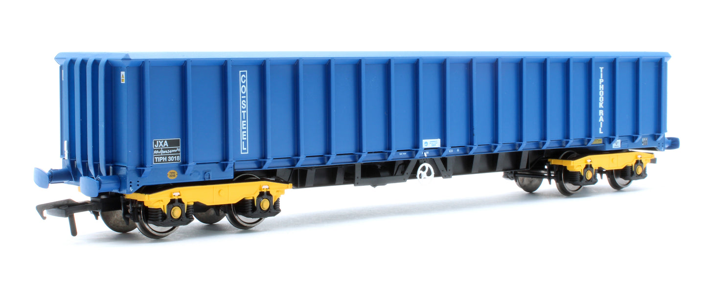 JXA01 TP(B) Set of 3 JXA Bogie Scrap Wagons TIPH Blue Post 1998 Black & White Data Panels & OHLW Sticker No.3018/3020/3050