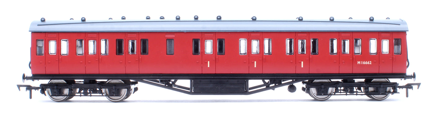 57ft Stanier Non-Corridor Composite M16662 BR Unlined Carmine