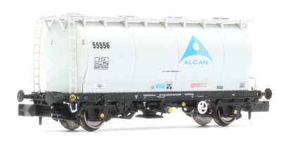 RT-PCA20-201C Pack of 4 Alcan liveried PCA tanks (with ladders). Numbers: 55552, 55556, 55557, 55561