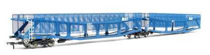 Pre-Owned RT-OO-CAR4-436A Quad set Cartic-4 car carrier - MAT blue with mesh screens (set A)