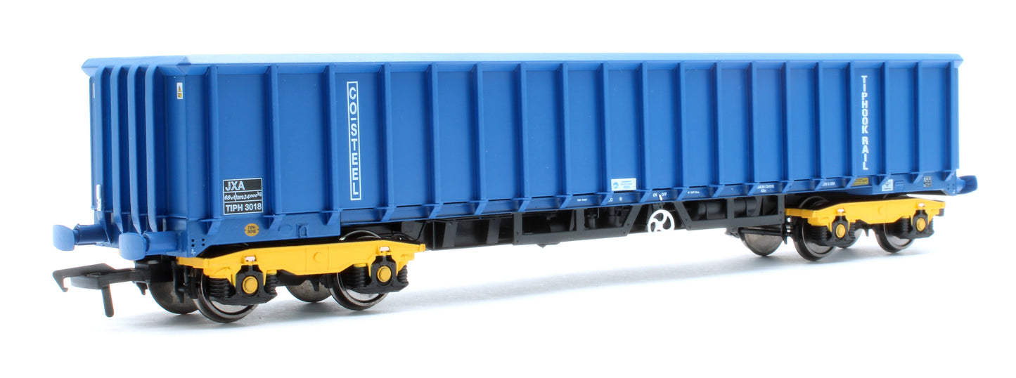 JXA01 TP(B) Set of 3 JXA Bogie Scrap Wagons TIPH Blue Post 1998 Black & White Data Panels & OHLW Sticker No.3018/3020/3050