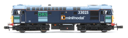 2D-001-012D Class 33/0 33025 DRS Diesel Locomotive - DCC Fitted